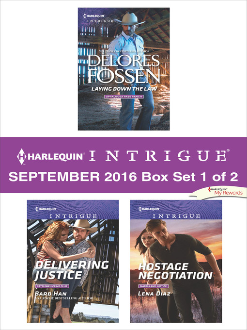 Title details for Harlequin Intrigue September 2016, Box Set 1 of 2 by Delores Fossen - Wait list